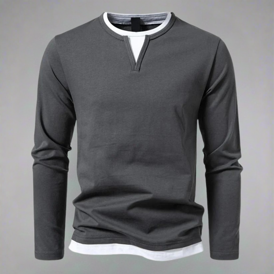 Nomar™ | Modern long-sleeved V-neck Sweater