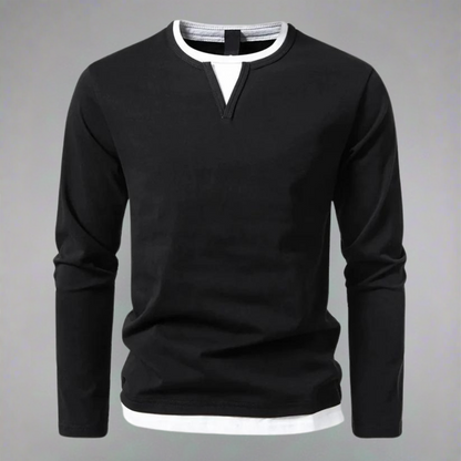 Nomar™ | Modern long-sleeved V-neck Sweater