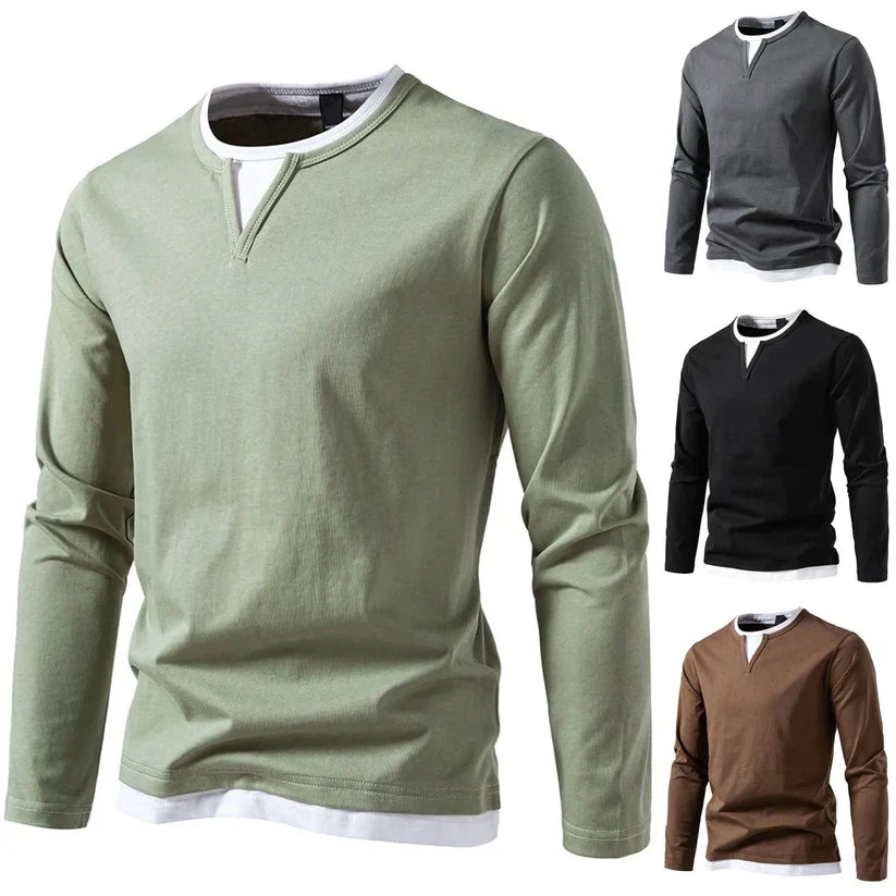 Nomar™ | Modern long-sleeved V-neck Sweater