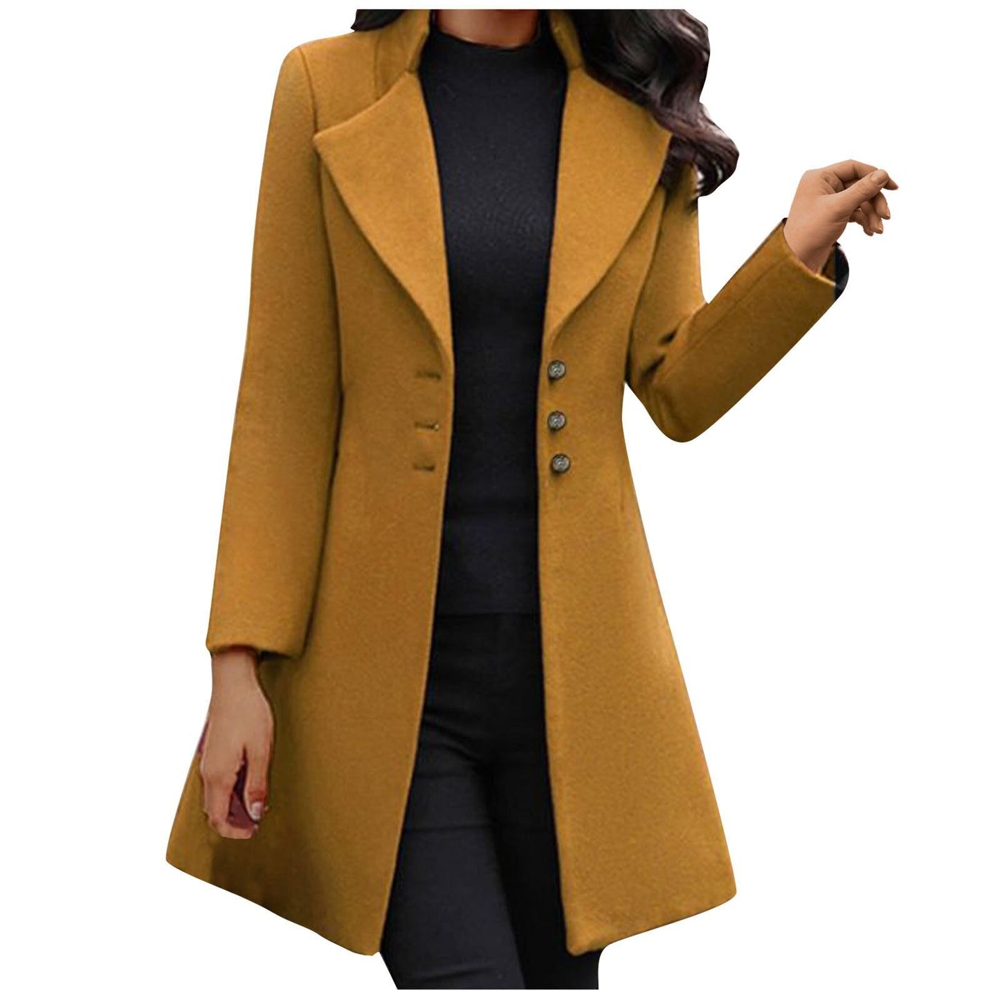 Avenelle™ | Long-Sleeve Wool Coat