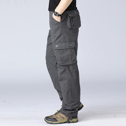 Locus™ | Men's Tactical Cargo Pants - Multi Pocket, Military Style, Casual Straight Fit Trousers