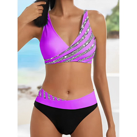 Deniella™ - Vibrant Striped Bikini Set