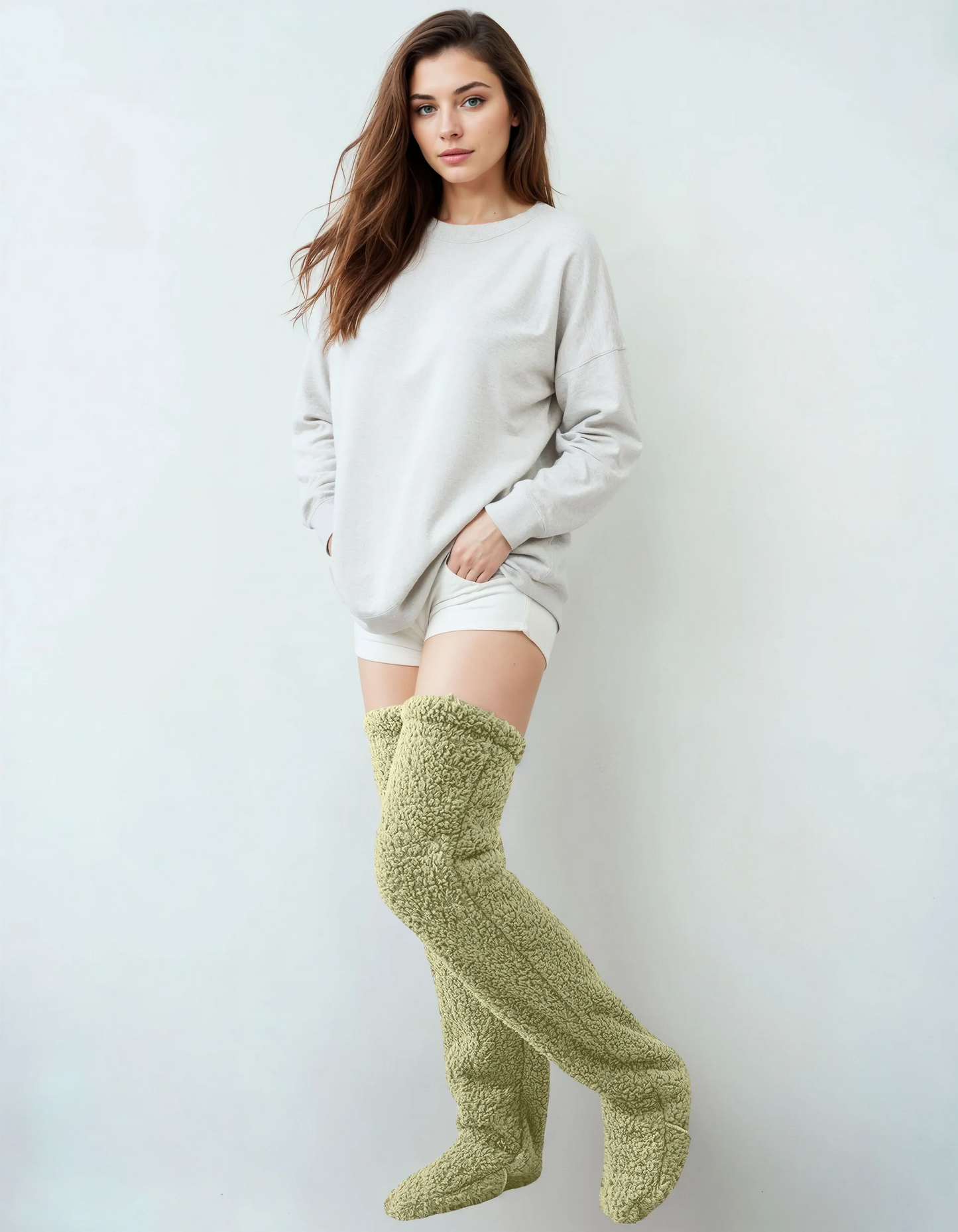 Jorina™ | Fluffy Over-Knee Warmers