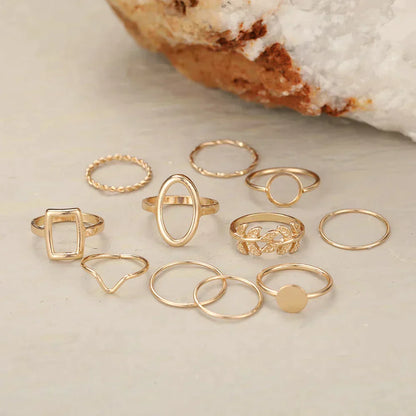 Pack 11 Vintage Silver Rings