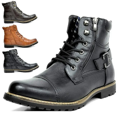 Flock™ | Leather Lace-Up Boots