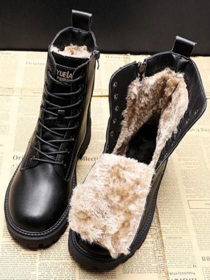 Vallina™ | Warm Leather Winter Boots