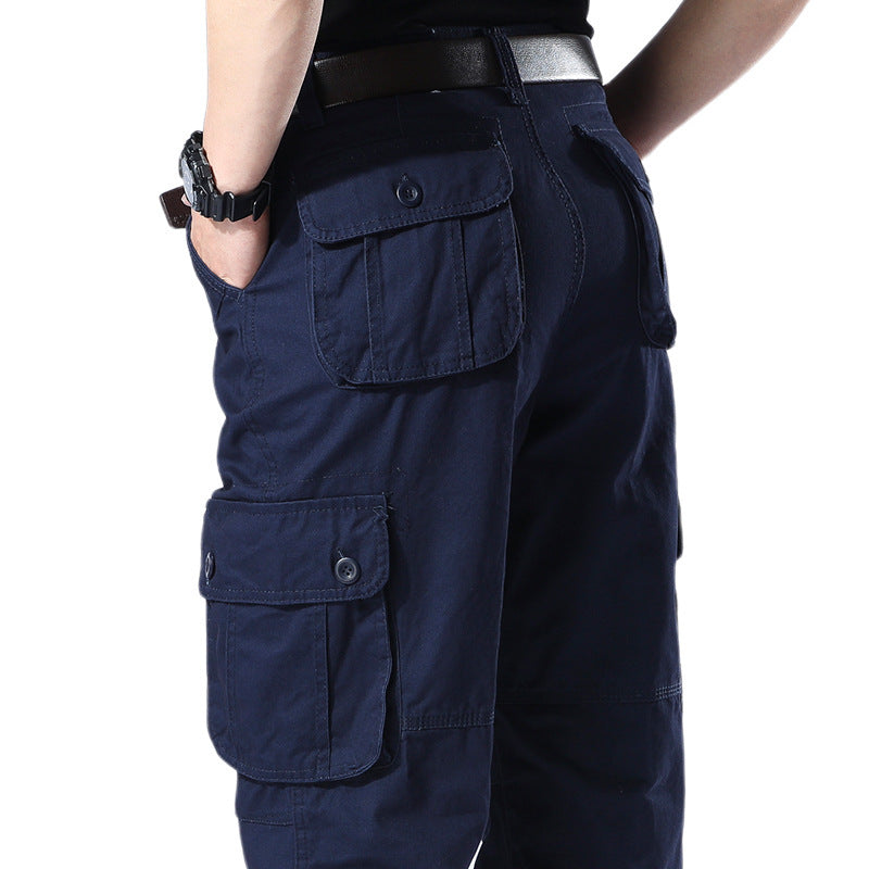 Locus™ | Men's Tactical Cargo Pants - Multi Pocket, Military Style, Casual Straight Fit Trousers