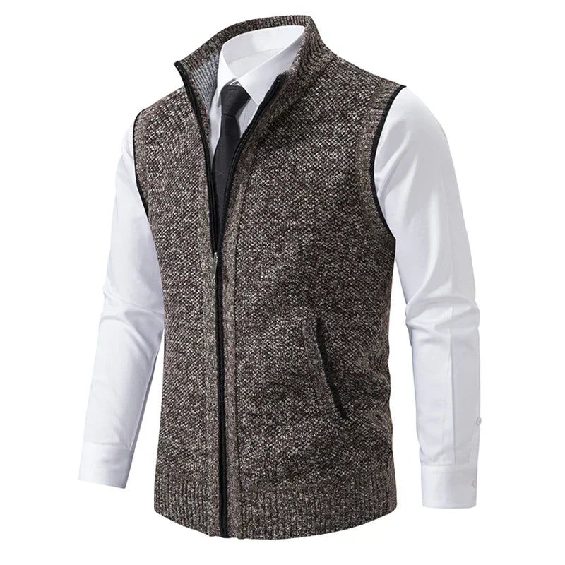 Lux™ | Sleeveless Knitted Fleece Vest