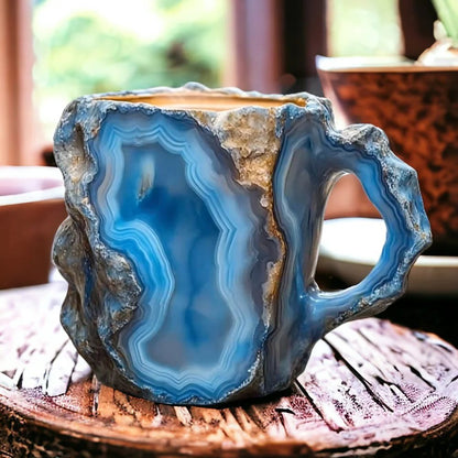 Milenna™ | Elegant mineral crystal coffee mug