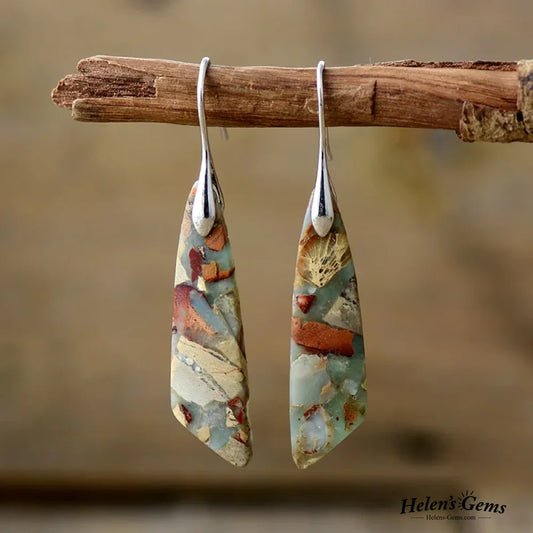 Vintage Nature Stone Earrings